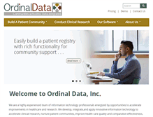 Tablet Screenshot of ordinaldata.com